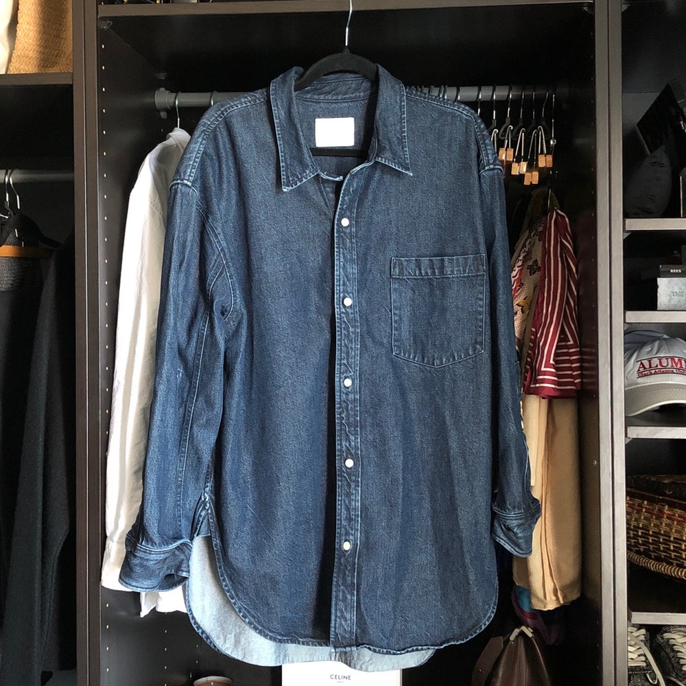 Citizens of Humanity Denim Shirt- Dark Wash